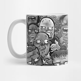 Black and White Zombies Mug